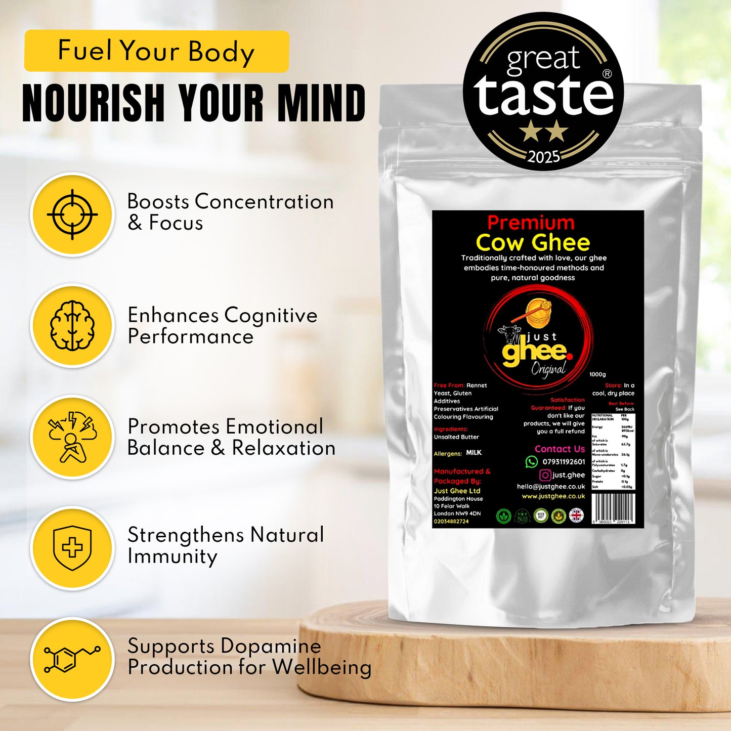 Original Flavour Premium & Authentic Cow Ghee – The True Taste of Tradition