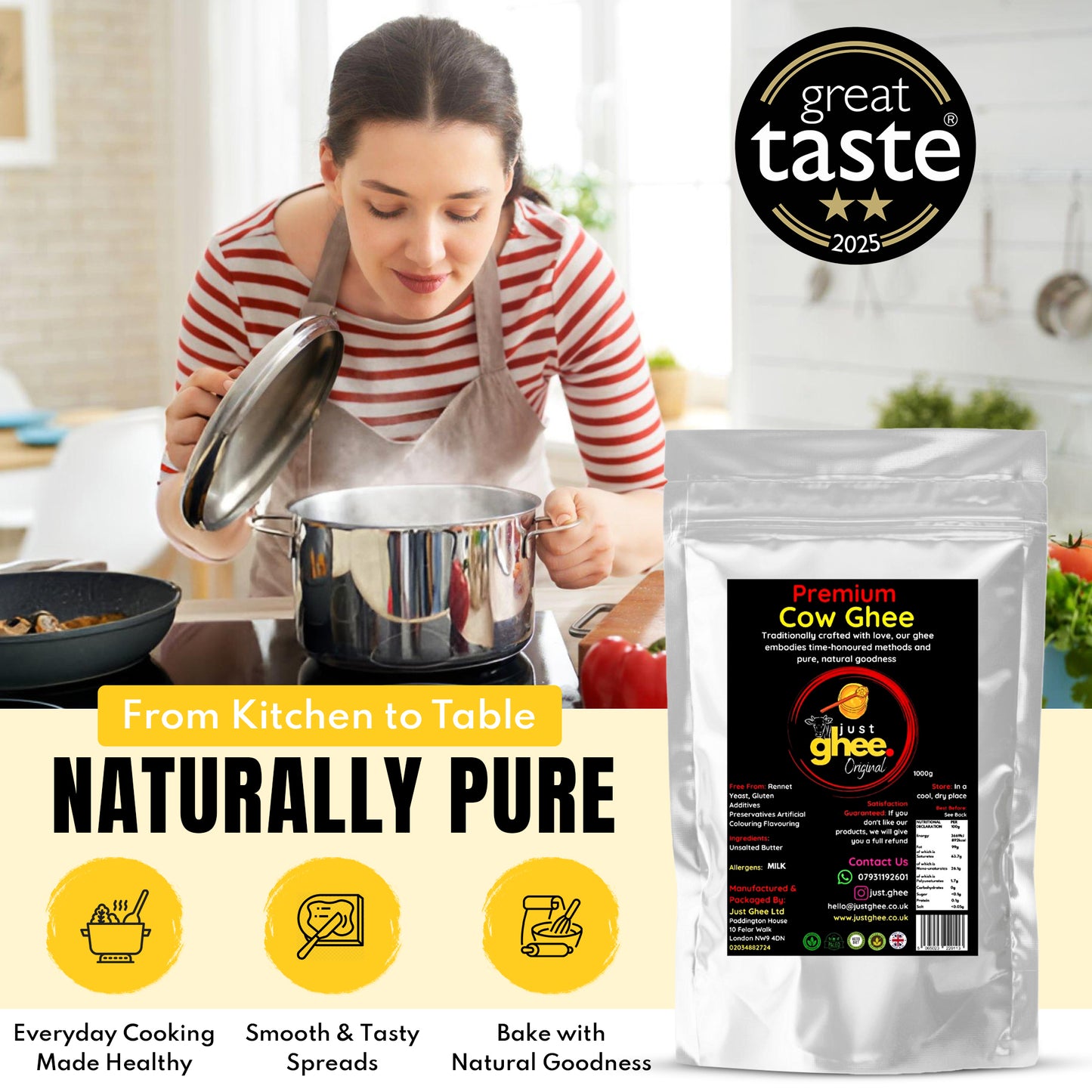Original Flavour Premium & Authentic Cow Ghee – The True Taste of Tradition