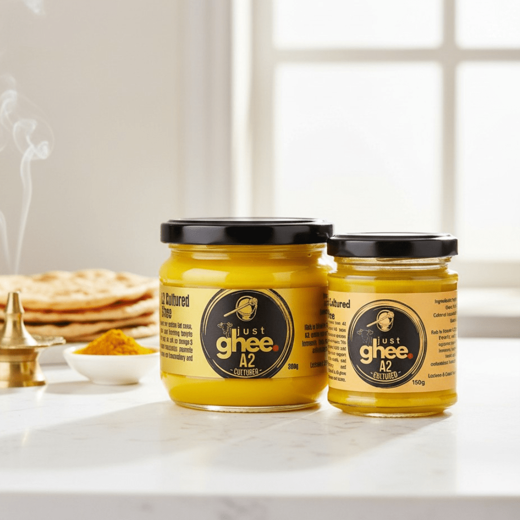 A2 Cultured Ghee UK Traditional A2 Clarified Butter | Jersey Cow Ghee | Rich Aromatic Flavour - Just Ghee UK