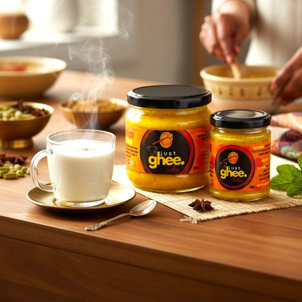 Kashmiri Saffron Ghee UK Premium Infused Clarified Butter | Kashmiri Mongra Saffron | Luxury Flavour & Aroma