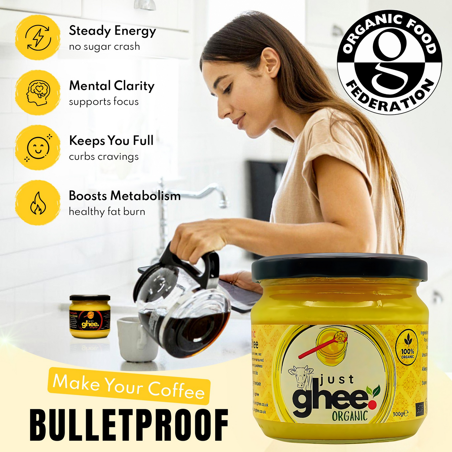 Organic Original Flavour Premium & Authentic Cow Ghee: Pure Goodness from Nature