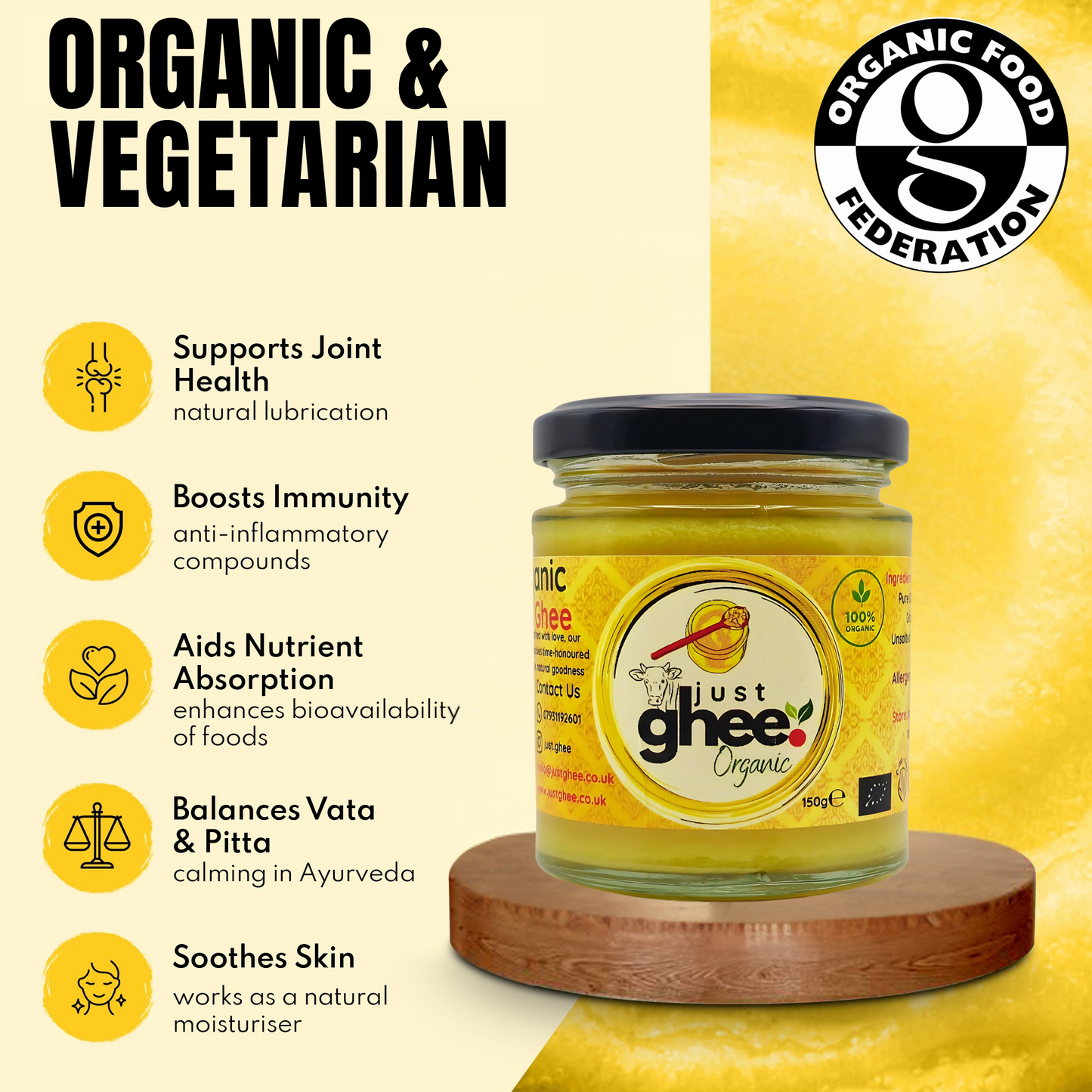 Organic Original Flavour Premium & Authentic Cow Ghee: Pure Goodness from Nature