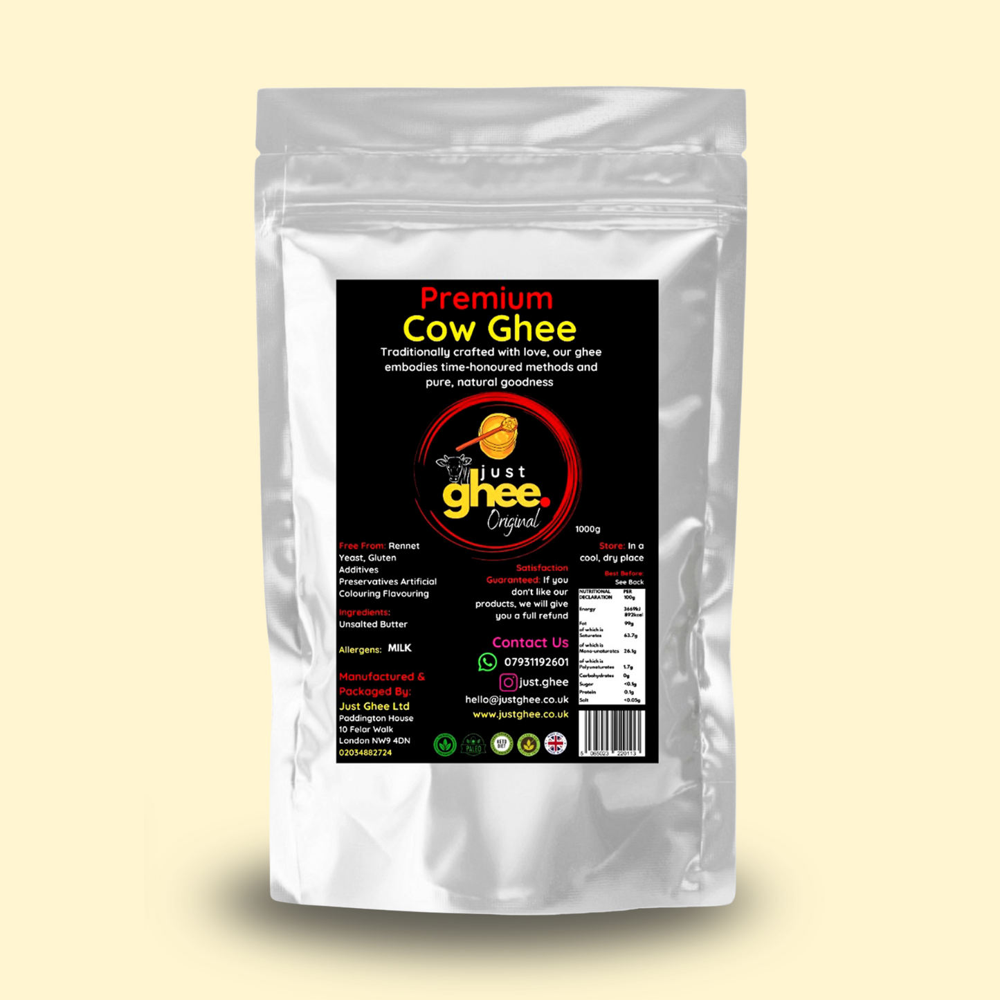 Original Flavour Premium & Authentic Cow Ghee – The True Taste of Tradition