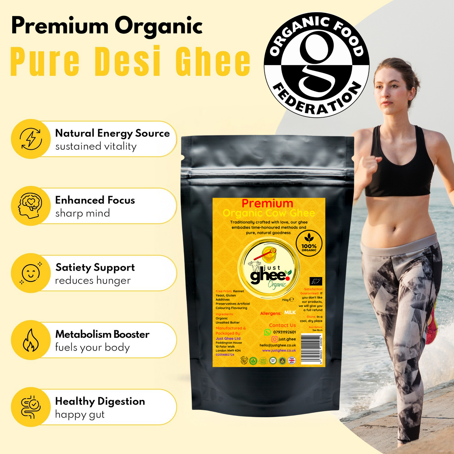 Organic Original Flavour Premium & Authentic Cow Ghee: Pure Goodness from Nature
