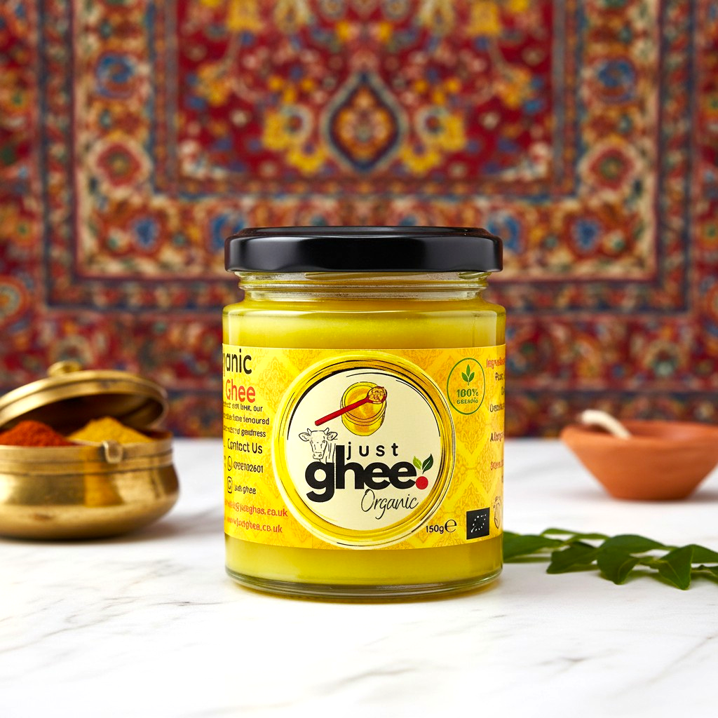 Organic Grass Fed Ghee UK | Certified Pure Clarified Butter | High Smoke Point - Just Ghee UK
