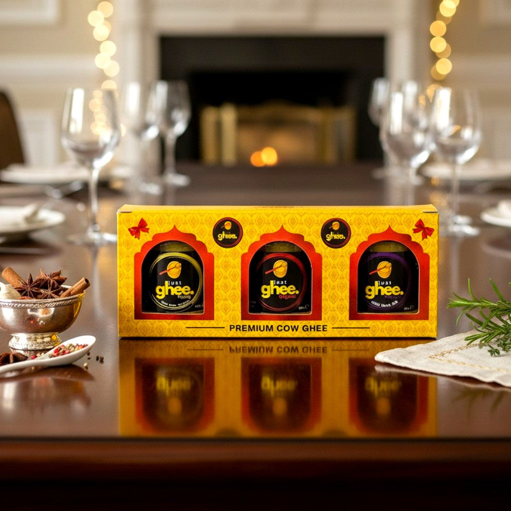 Build Your Own Ghee Gift Box – FREE Gift Box Included with Any 2, 3 or 4 Flavours