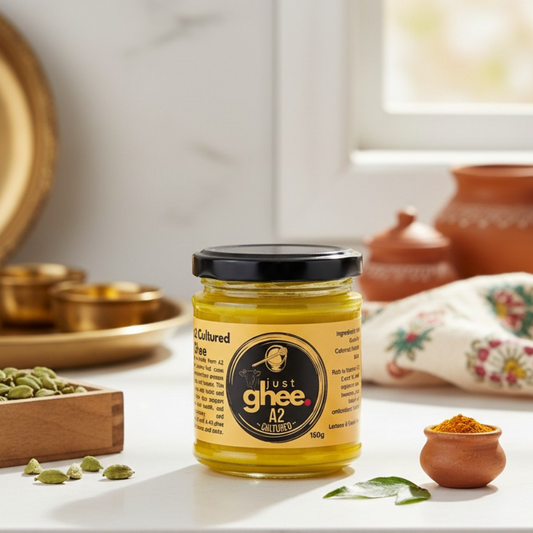 A2 Cultured Ghee | Jersey Cow Ghee | Easier to Digest with Gut Health Support