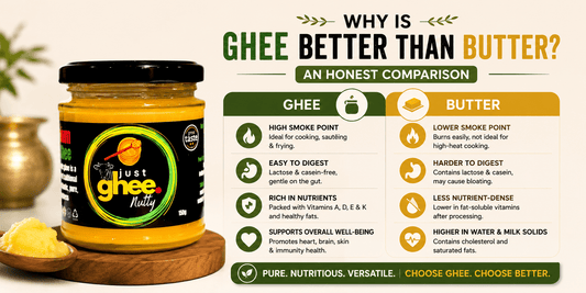 Why Is Ghee Better Than Butter? An Honest Comparison - Just Ghee