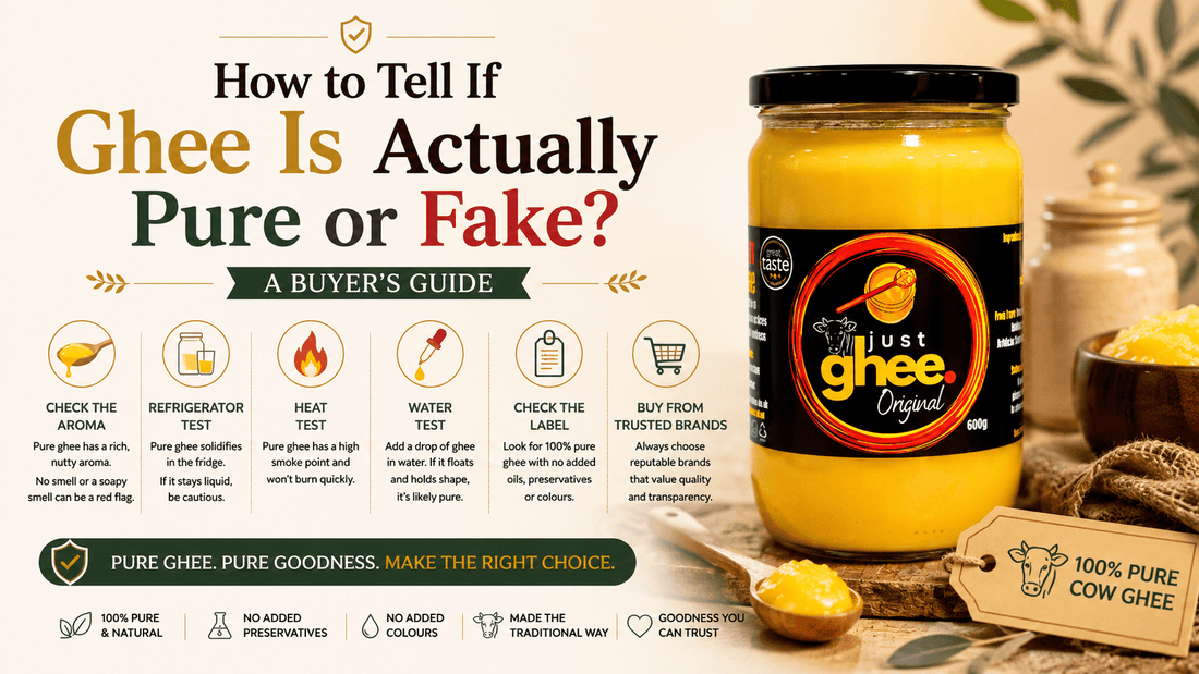 How to Tell If Ghee Is Actually Pure or Fake? A Buyer's Guide - Just Ghee