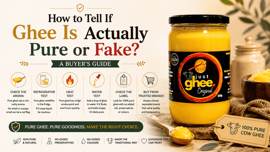 How to Tell If Ghee Is Actually Pure or Fake? A Buyer's Guide - Just Ghee