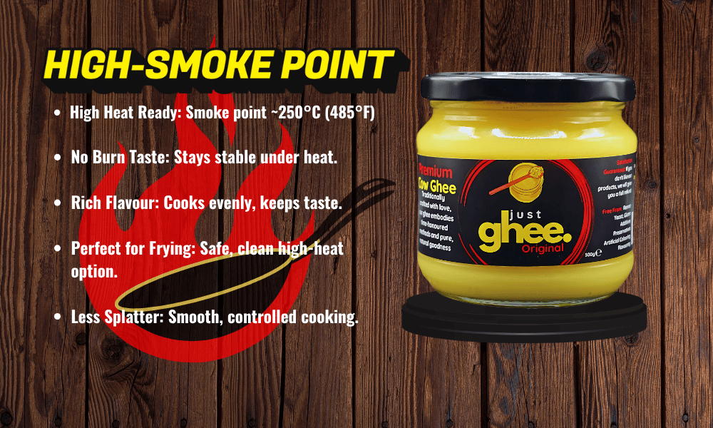 What Makes Ghee a Safer High-Smoke Point Cooking Fat Than Coconut, Olive, or Butter?