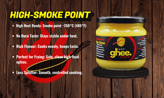 What Makes Ghee a Safer High-Smoke Point Cooking Fat Than Coconut, Olive, or Butter?