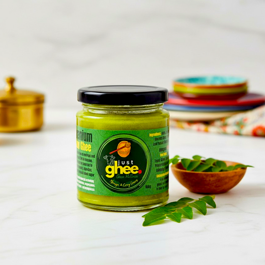 Moringa & Curry Leaf Ghee | Plant-Infused Clarified Butter | Wellness & Digestion