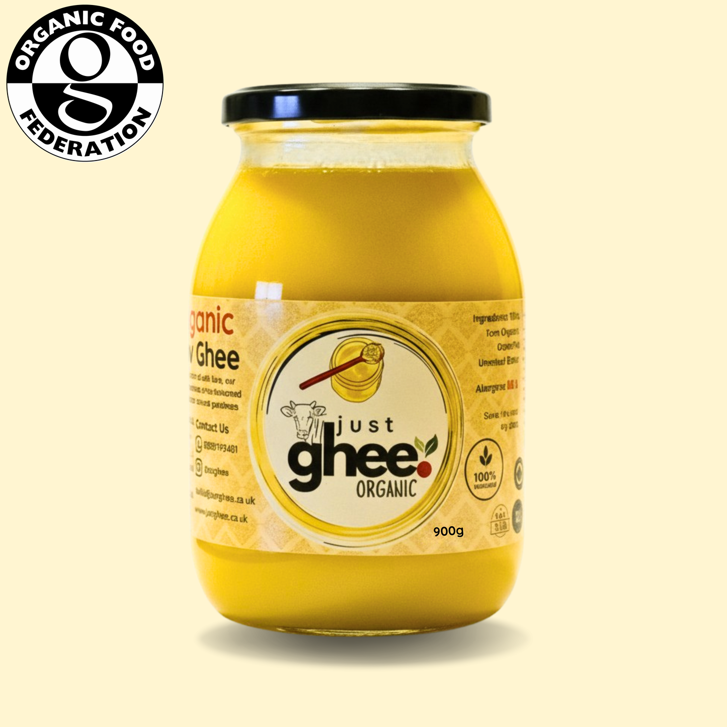 Organic Original Flavour Premium & Authentic Cow Ghee: Pure Goodness from Nature