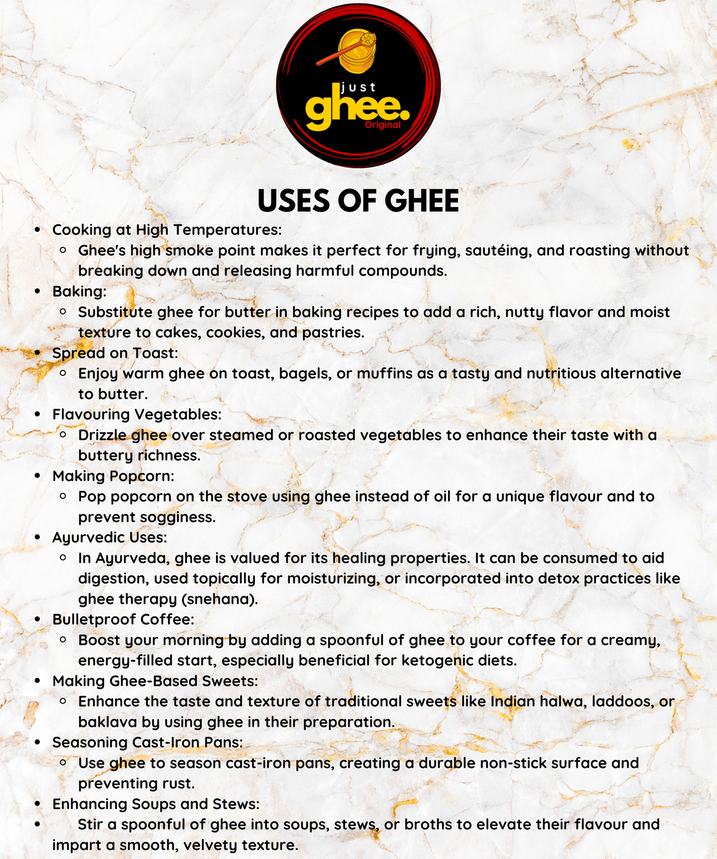 ORIGINAL FLAVOUR     PREMIUM & AUTHENTIC COW GHEE