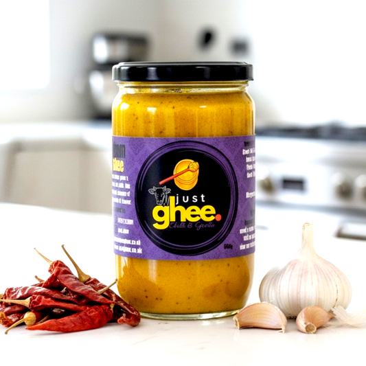 Chilli Garlic Ghee | Infused Clarified Butter | Bold Savoury Flavour
