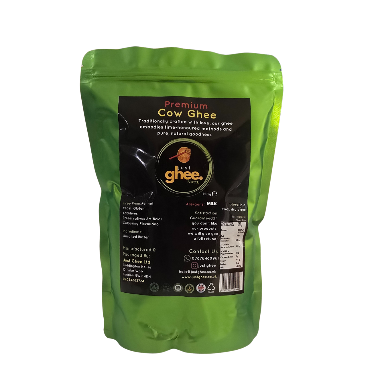 NUTTY FLAVOUR           PREMIUM & AUTHENTIC COW GHEE