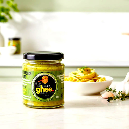 Herbes de Provence & Garlic Ghee UK | French Herb & Garlic Clarified Butter | Aromatic High-Heat Cooking Ghee - Just Ghee UK