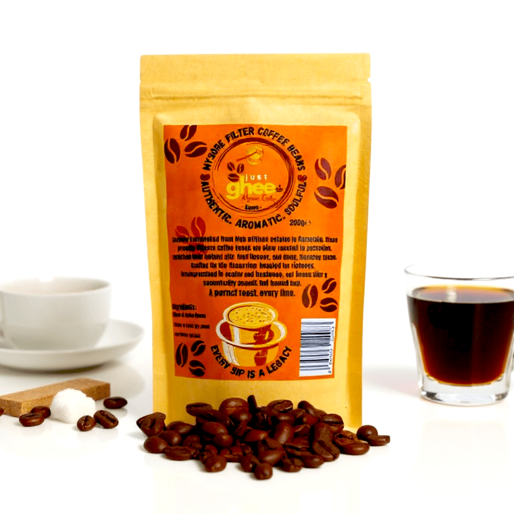 Mysore Filter Coffee UK South Indian Filter Coffee | Slow Roasted Karnataka Blend | Ground & Whole Beans - Just Ghee UK
