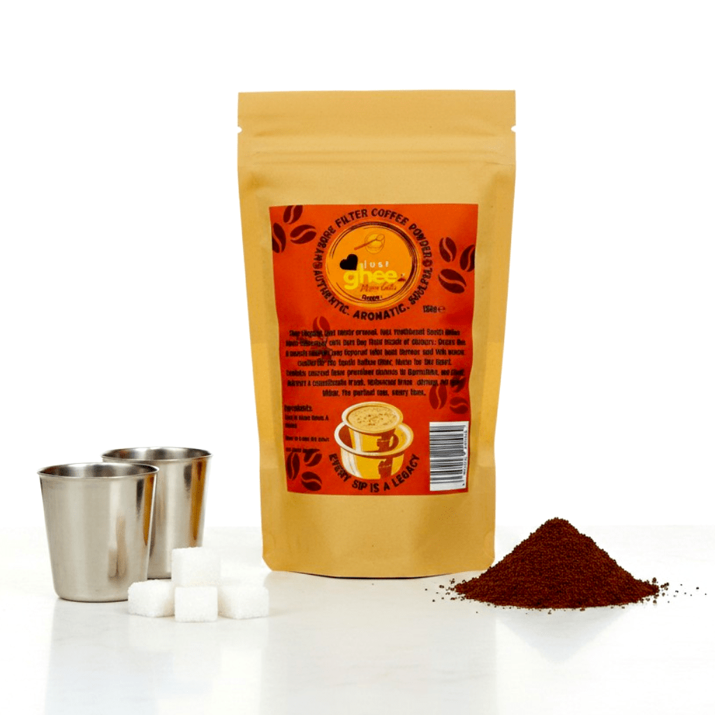 Mysore Filter Coffee UK South Indian Filter Coffee | Slow Roasted Karnataka Blend | Ground & Whole Beans - Just Ghee UK