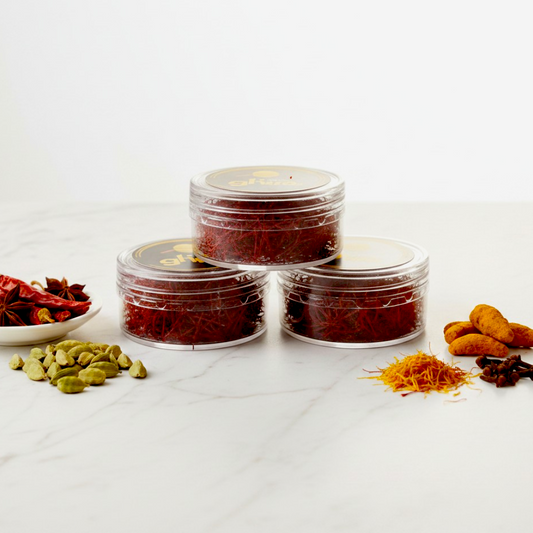 Kashmiri Saffron Strands - Pure, premium strands for rich flavour and aroma 1g