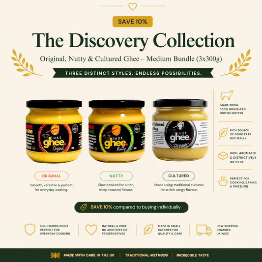 The Discovery Collection | Original, Nutty & Cultured Ghee - Medium Bundle (3 x 300g)
