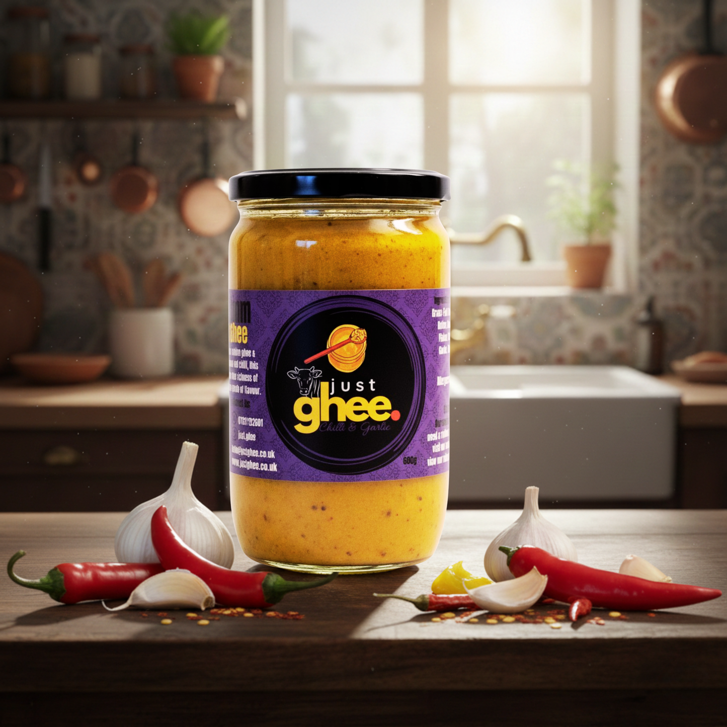 Chilli Garlic Flavour Premium & Authentic Cow Ghee – A Bold Twist on Tradition