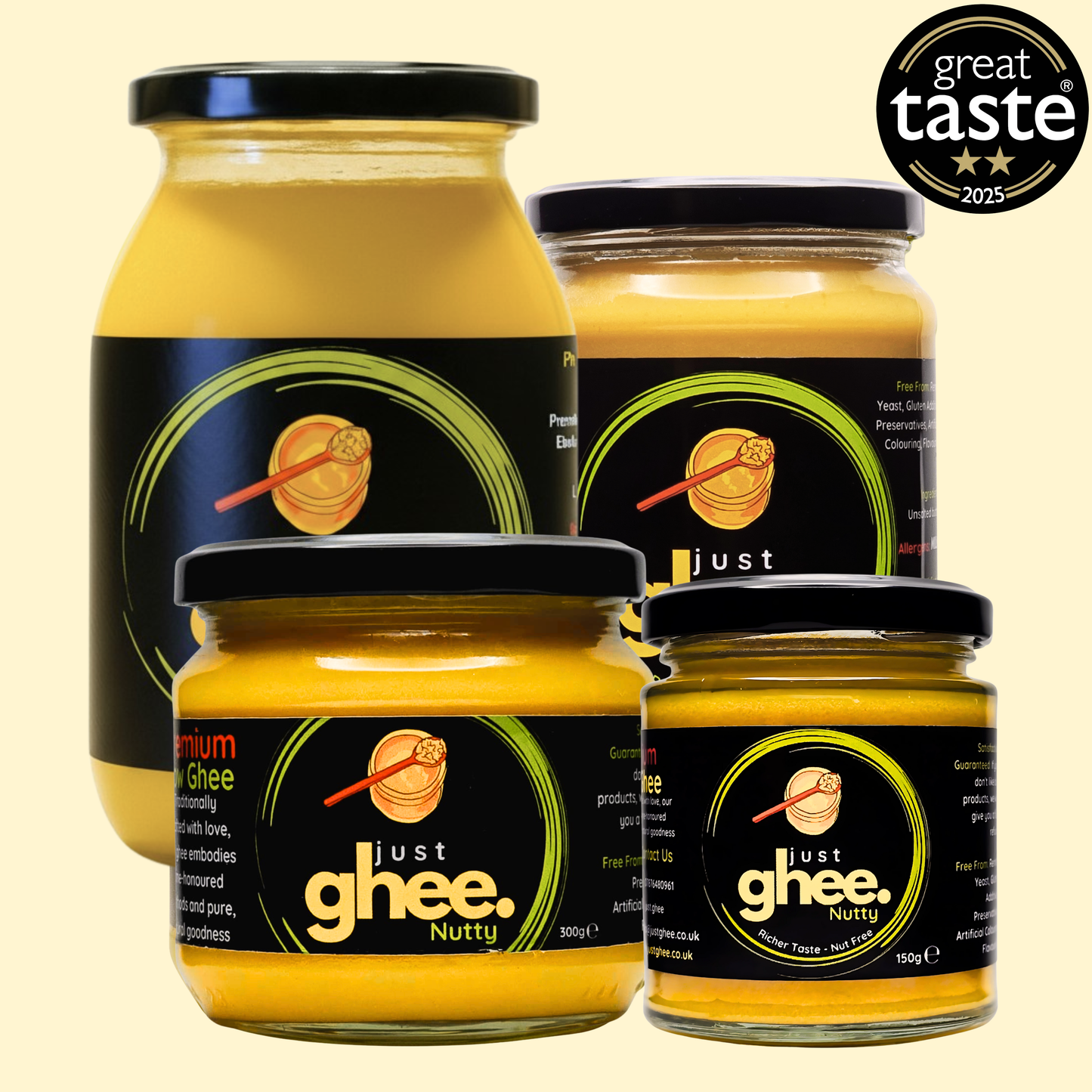 Just Ghee Nutty/Bengali Flavour Premium & Authentic Cow Ghee: A Rich and Inviting Taste of Tradition