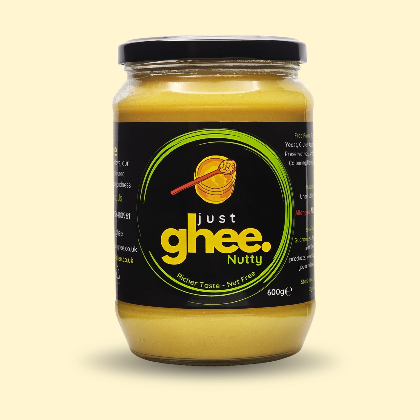 Just Ghee Nutty/Bengali Flavour Premium & Authentic Cow Ghee: A Rich and Inviting Taste of Tradition
