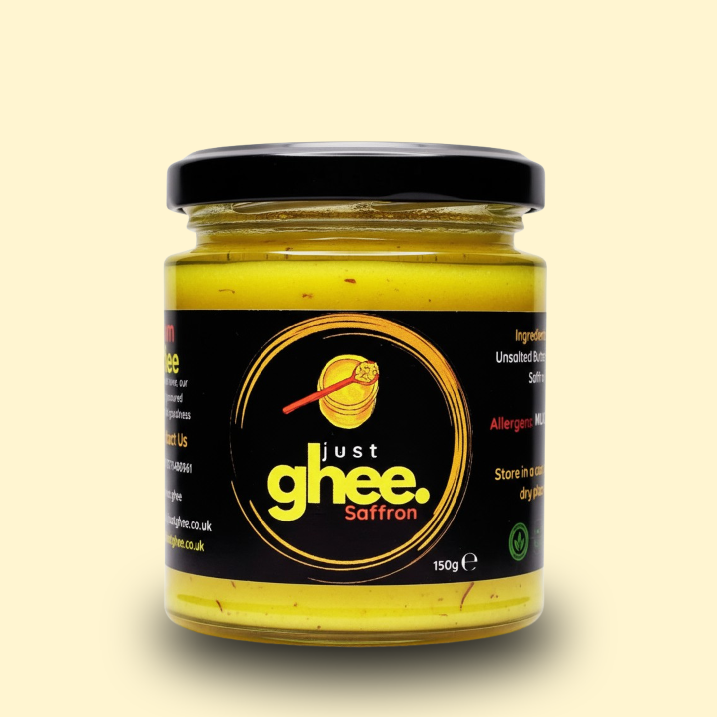 Experience the Premium Pure Cow Ghee with Luxurious Kashmiri Mongra Saffron – A True Taste of Tradition