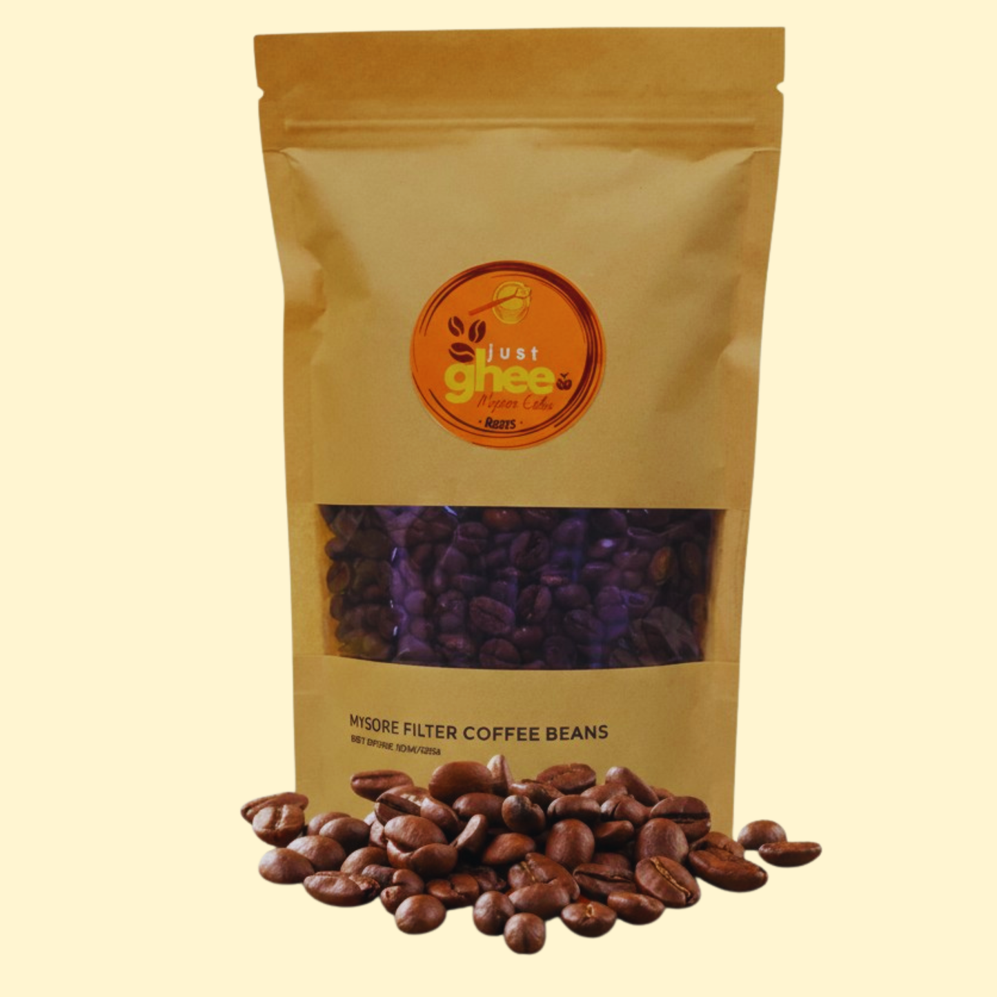 Just Ghee Mysore Filter Coffee – Ground & Beans: A Taste of Tradition and Wellness