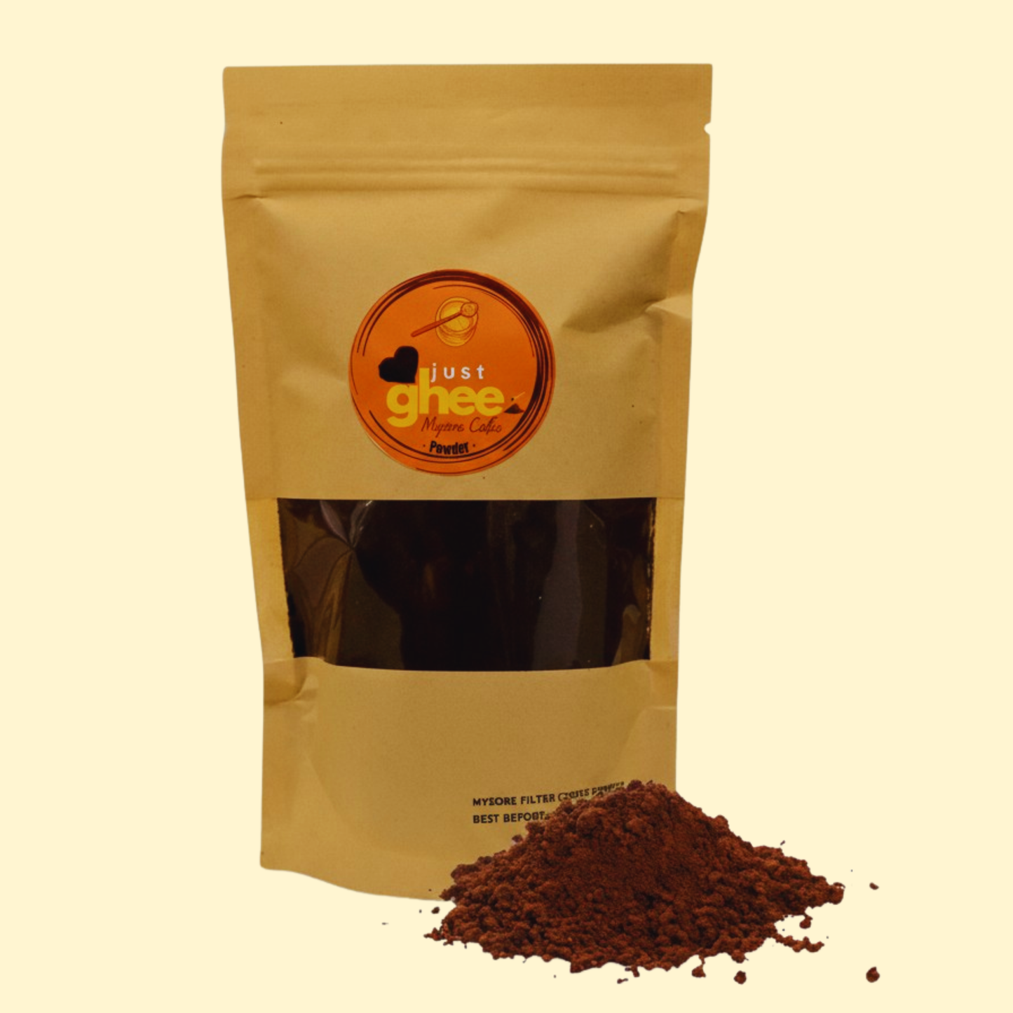 Just Ghee Mysore Filter Coffee – Ground & Beans: A Taste of Tradition and Wellness