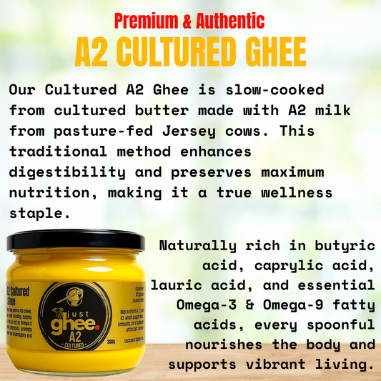 A2 Cultured Original Flavour Premium & Authentic Jersey Cow Ghee: A Pure Tradition for Your Health and Taste