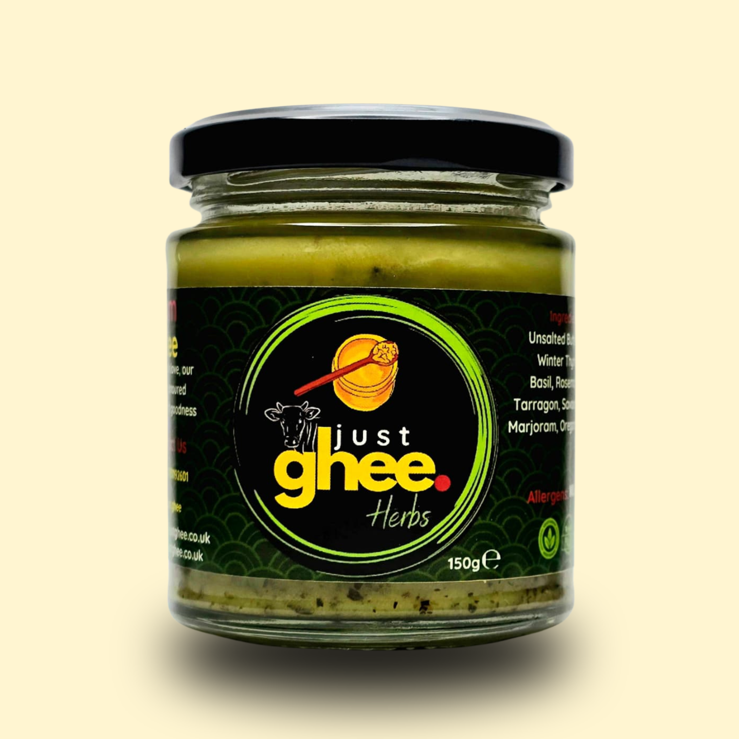Just Ghee Herbs Flavour Premium & Authentic Cow Ghee – A Spoonful of Nature’s Best