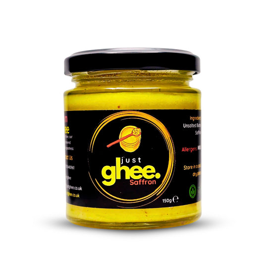 Experience the Premium Pure Cow Ghee with Luxurious Kashmiri Mongra Saffron – A True Taste of Tradition