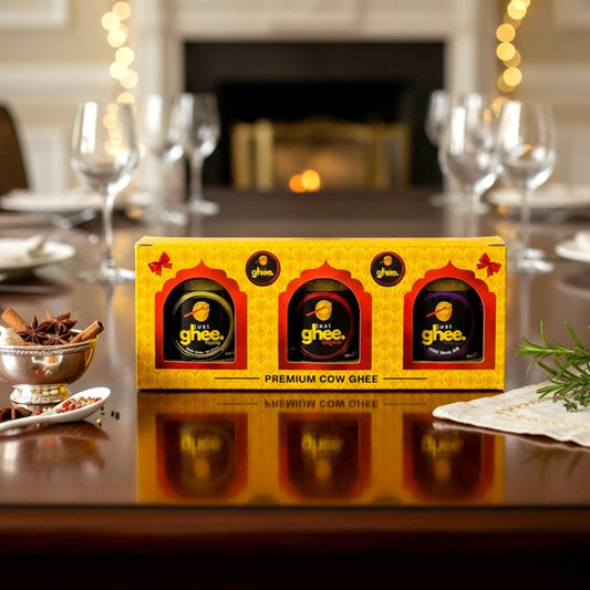 Just Ghee Empty Gift Boxes for 150g Jars Gift Boxes for Just Ghee 150g Jars | 2, 3 & 4 Jar Options - Just Ghee UK