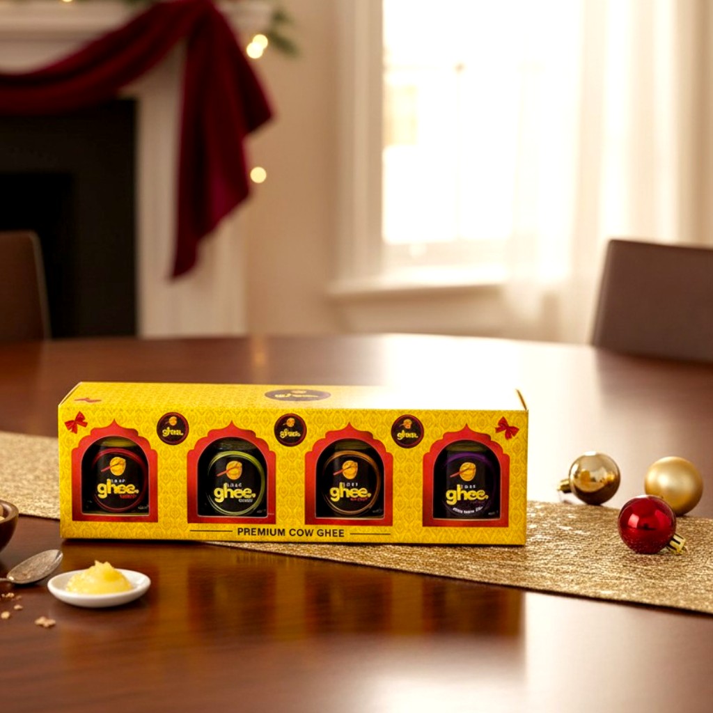 Build Your Own Ghee Gift Box – FREE Gift Box Included with Any 2, 3 or 4 Flavours